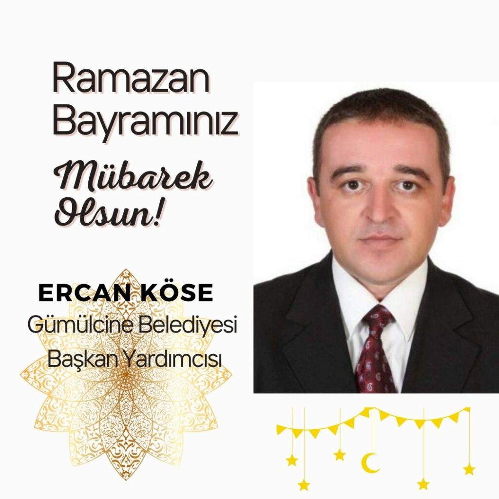 Ercan Köse’den bayram tebriği